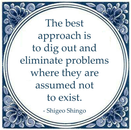 shigeo shingo best approach problems eliminate exist